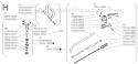Page H Diagram and Parts List for F-18  Shindaiwa Trimmer