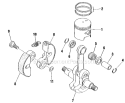 Part Location Diagram of 70036-98010 Shindaiwa Piston Assembly