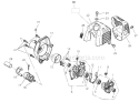 Part Location Diagram of 62088-21020 Shindaiwa Crankcase M-Comp.
