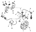 Ignition System Diagram and Parts List for F20  Shindaiwa Trimmer