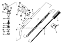Outer Tube Diagram and Parts List for F20  Shindaiwa Trimmer