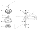 Guard, Trimmer Head Diagram and Parts List for F21  Shindaiwa Trimmer