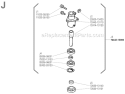 Page J Diagram and Parts List for F230  Shindaiwa Trimmer