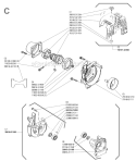 Page C Diagram and Parts List for F230  Shindaiwa Trimmer