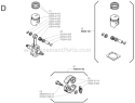 Page D Diagram and Parts List for F230  Shindaiwa Trimmer