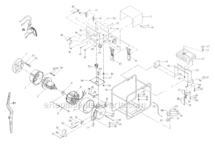 Page A Diagram and Parts List for G3000  Shindaiwa Generator