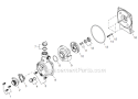Page M Diagram and Parts List for GP344 T15912001001 - T15912999999 Shindaiwa Water Pump