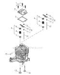 Page D Diagram and Parts List for GP344 T15912001001 - T15912999999 Shindaiwa Water Pump