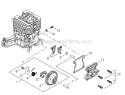 Page E Diagram and Parts List for GP344 T15912001001 - T15912999999 Shindaiwa Water Pump