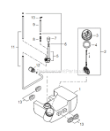 Page H Diagram and Parts List for GP344 T15912001001 - T15912999999 Shindaiwa Water Pump