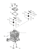 Page D Diagram and Parts List for GP344 T16011001001 - T16011999999 Shindaiwa Water Pump