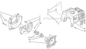 Crankcase Diagram and Parts List for HT20  Shindaiwa Hedge Trimmer