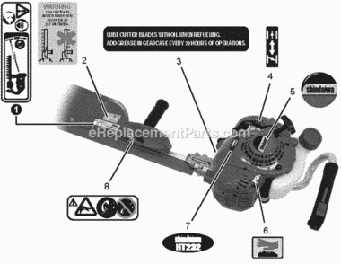 Part Location Diagram of X504007170 Shindaiwa Label