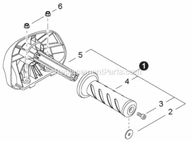 Part Location Diagram of C403000460 Shindaiwa Grip
