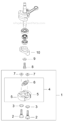 Page E Diagram and Parts List for HT2510  Shindaiwa Hedge Trimmer