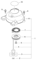 Page H Diagram and Parts List for HT2510  Shindaiwa Hedge Trimmer