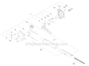 Throttle Assy Diagram and Parts List for LE2510  Shindaiwa Edger