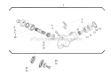 Gear Case Diagram and Parts List for LE260  Shindaiwa Edger