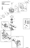 Page A Diagram and Parts List for M230  Shindaiwa Trimmer