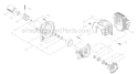 Page B Diagram and Parts List for M242 70100001 & UP Shindaiwa Multi-Tool