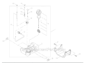 Page F Diagram and Parts List for M242 70100001 & UP Shindaiwa Multi-Tool
