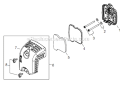 Page J Diagram and Parts List for M254 T12912001001 - T12912999999 Shindaiwa Trimmer