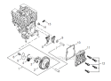 Page E Diagram and Parts List for M254 T12912001001 - T12912999999 Shindaiwa Trimmer