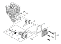 Page E Diagram and Parts List for M254 T13011001001 - T13011999999 Shindaiwa Trimmer