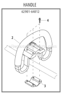 Page J Diagram and Parts List for M2500  Shindaiwa Trimmer