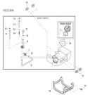 Page G Diagram and Parts List for M2500  Shindaiwa Trimmer