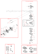 Page K Diagram and Parts List for P230  Shindaiwa Pole Saw