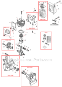 Page A Diagram and Parts List for P231  Shindaiwa Pole Saw