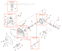 Page H Diagram and Parts List for P231  Shindaiwa Pole Saw
