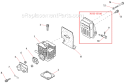 Page A Diagram and Parts List for PB230  Shindaiwa Power Broom