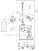 Page M Diagram and Parts List for PB270  Shindaiwa Power Broom