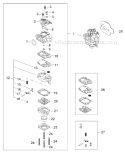 Page J Diagram and Parts List for PB3410  Shindaiwa Power Broom