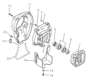 Page B Diagram and Parts List for R40F-T  Shindaiwa Brush Cutter