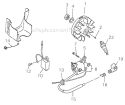 Page D Diagram and Parts List for R40F-T  Shindaiwa Brush Cutter