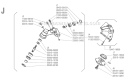 Page J Diagram and Parts List for RC-45  Shindaiwa Brush Cutter