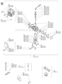 Page M Diagram and Parts List for RC-45  Shindaiwa Brush Cutter