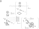 Page D Diagram and Parts List for RC-45  Shindaiwa Brush Cutter