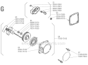Page G Diagram and Parts List for RC-45  Shindaiwa Brush Cutter