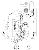 Page B Diagram and Parts List for SP300  Shindaiwa Sprayer