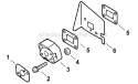 Page B Diagram and Parts List for SV212 P02611001001-P02611999999 Shindaiwa Leaf Blower / Vacuum