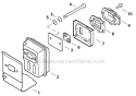 Page C Diagram and Parts List for SV212 P02611001001-P02611999999 Shindaiwa Leaf Blower / Vacuum