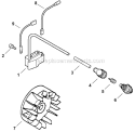 Page D Diagram and Parts List for SV212 P02611001001-P02611999999 Shindaiwa Leaf Blower / Vacuum
