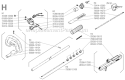 Page H Diagram and Parts List for T-20  Shindaiwa Trimmer