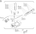 Page G Diagram and Parts List for T-250  Shindaiwa Trimmer