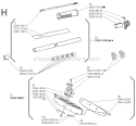 Page H Diagram and Parts List for T-250  Shindaiwa Trimmer