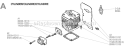 Page A Diagram and Parts List for T-25  Shindaiwa Trimmer